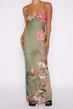 Patti Printed Bodycon Slip Maxi Dress - Image 4