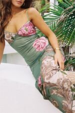 Patti Printed Bodycon Slip Maxi Dress - Image 3