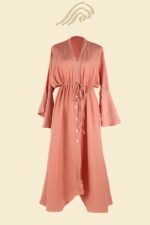 Elvira Button-up Drawstring Maxi Cover-up - Image 3