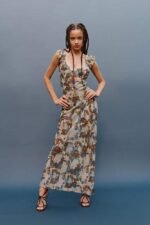 Renata Floral Ruffle Maxi Dress - Image 6