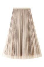 Reversible Two-way Pleated Midi Skirt - Image 12