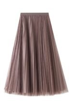 Reversible Two-way Pleated Midi Skirt - Image 5