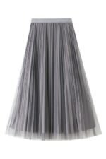 Reversible Two-way Pleated Midi Skirt - Image 9