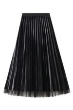 Reversible Two-way Pleated Midi Skirt - Image 4