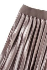 Reversible Two-way Pleated Midi Skirt - Image 6