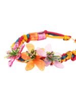 Riva Acrylic Flower Weave Necklace - Image 3