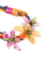 Riva Acrylic Flower Weave Necklace - Image 4