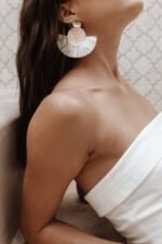 Ruth Metal Tassel Earrings - Image 4