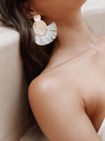 Ruth Metal Tassel Earrings - Image 5