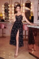 Sabrina Floral Tiered Slit Midi Dress - Image 3