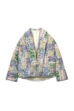 Teagan Patchwork Floral Print Quilted Puffer Jacket - Image 6