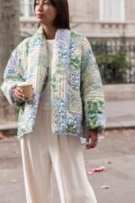 Teagan Patchwork Floral Print Quilted Puffer Jacket - Image 9