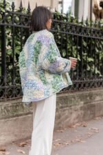 Teagan Patchwork Floral Print Quilted Puffer Jacket - Image 10