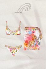 Thalia Printed Three-pieces Bikini Set - Image 2