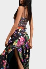 Trina Butterfly Printed High Slit Set - Image 4