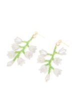 Tulip Beaded Drop Earrings - Image 4