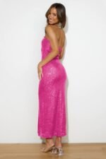 Venus Sequins Strapless Midi Dress - Image 6