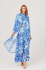 Verna Printed Plisse Long Set - Image 2