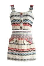 Emily Stripe Tweed Crop Set - Image 7