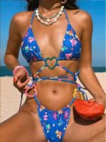 Jamie Printed Hearted Bikini - Image 5