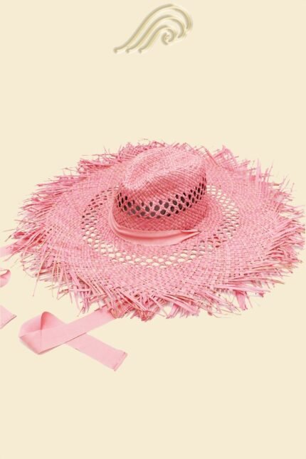 Lola Cut-out Raw Edge Straw Hat