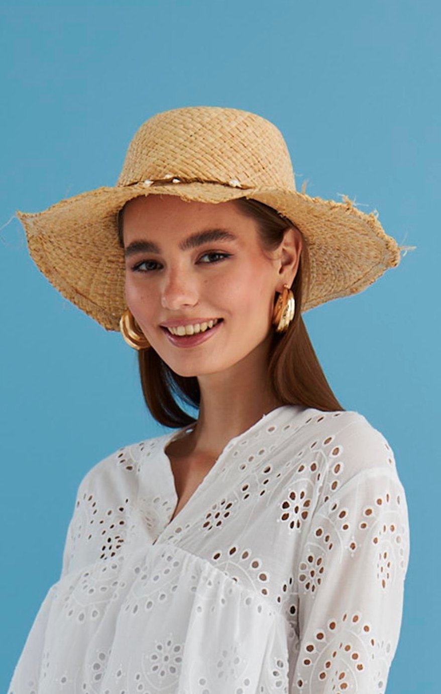 phhyllis-trimed-straw-hat-sa0020626635-beige-one-size-sunfere-575660.jpg PHhyllis Trimed Straw Hat - Image 1