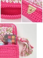 Tara Contrast Color Weave Tassel Flap Bag - Image 7