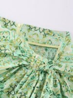 Val Retro Printed Wrap Mini Skirt - Image 4